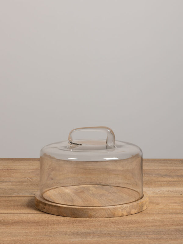 Cloche Et Plateau Anse Verre Artisanal – Image 2