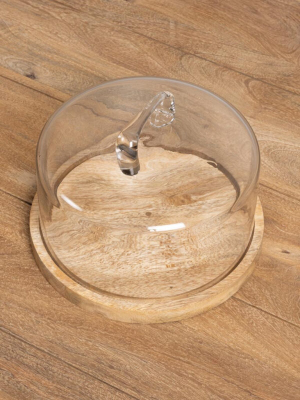 Cloche Et Plateau Anse Verre Artisanal – Image 4